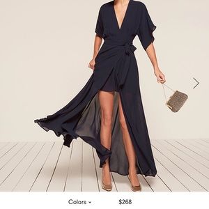 Reformation black Winslow dress
